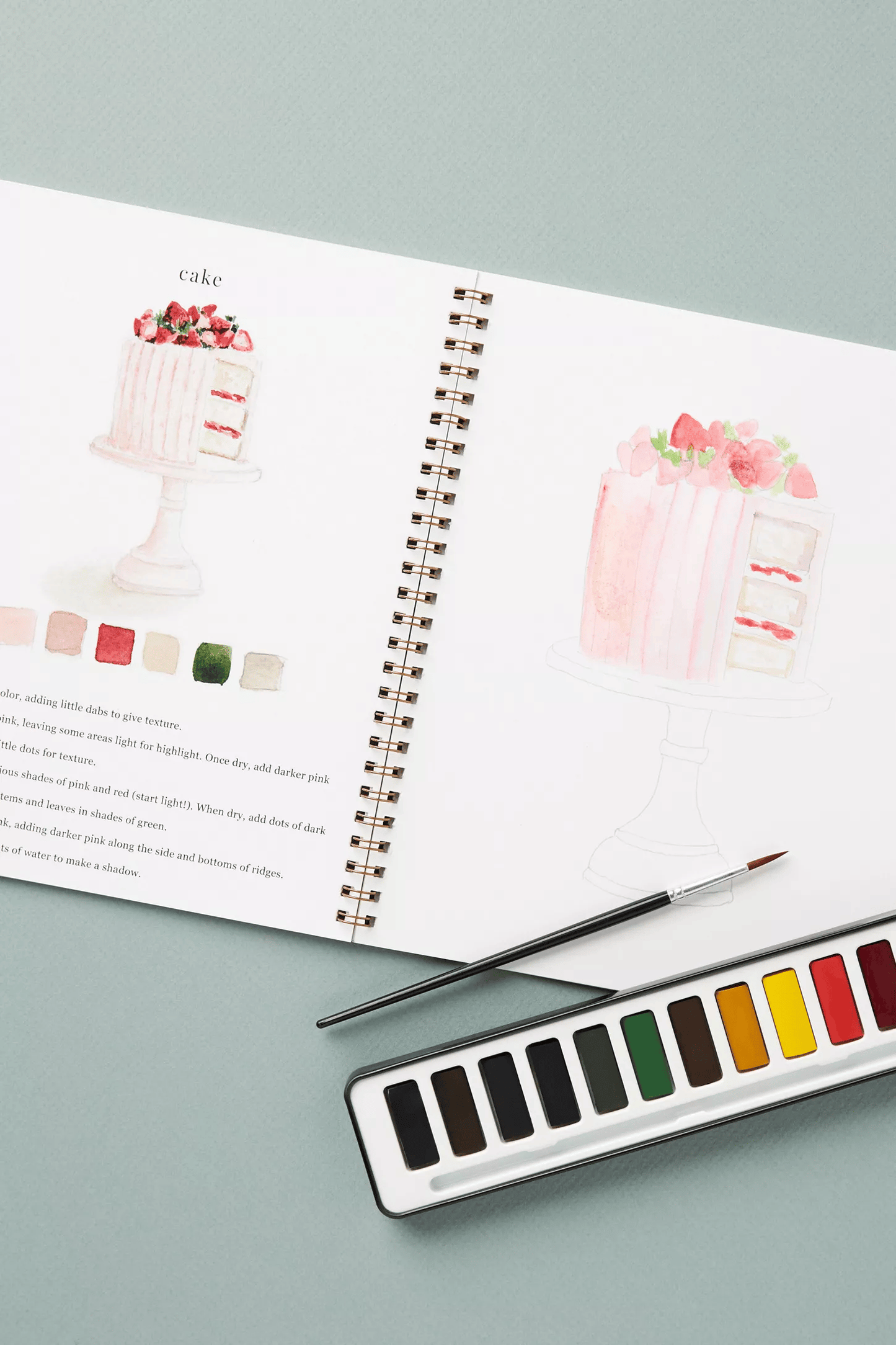 🔥SPRING MEGA SALE🖼️Beginner-Friendly💕 Watercolor Workbook