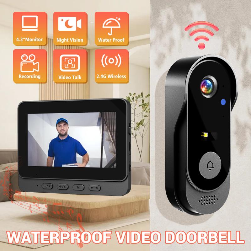 🔥Video Doorbell, Wireless Doorbell Camera withRingtone