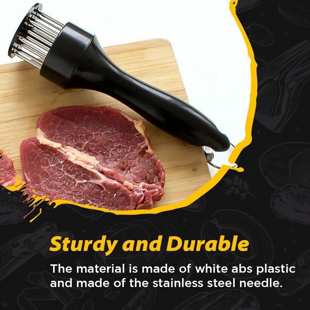 ❄️Winter Discount Frenzy Promotion-49% OFF-🥩Stainless Steel Meat Tenderizer Needle 21 Pin Steak BBQ Kitchen Cooking Tool