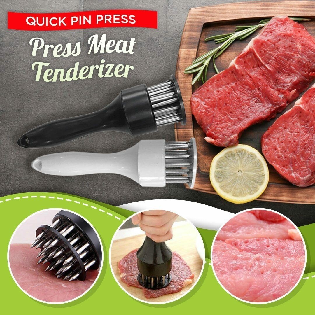 ❄️Winter Discount Frenzy Promotion-49% OFF-🥩Stainless Steel Meat Tenderizer Needle 21 Pin Steak BBQ Kitchen Cooking Tool