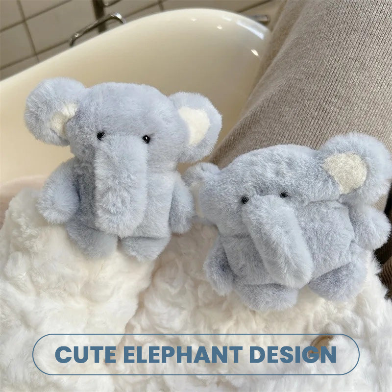 🔥2025 New Arrival🔥Cute Plush Elephant Earphone Protective Case