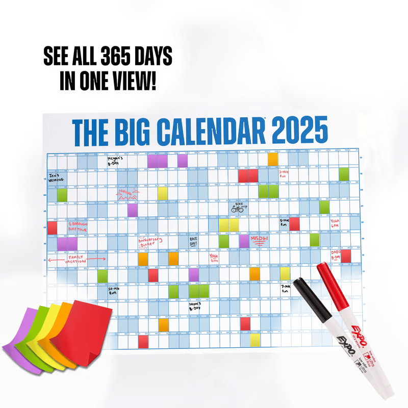 🎁🔥The Big Calendar 2025 | Dry Erase