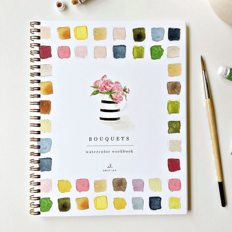 🔥SPRING MEGA SALE🖼️Beginner-Friendly💕 Watercolor Workbook