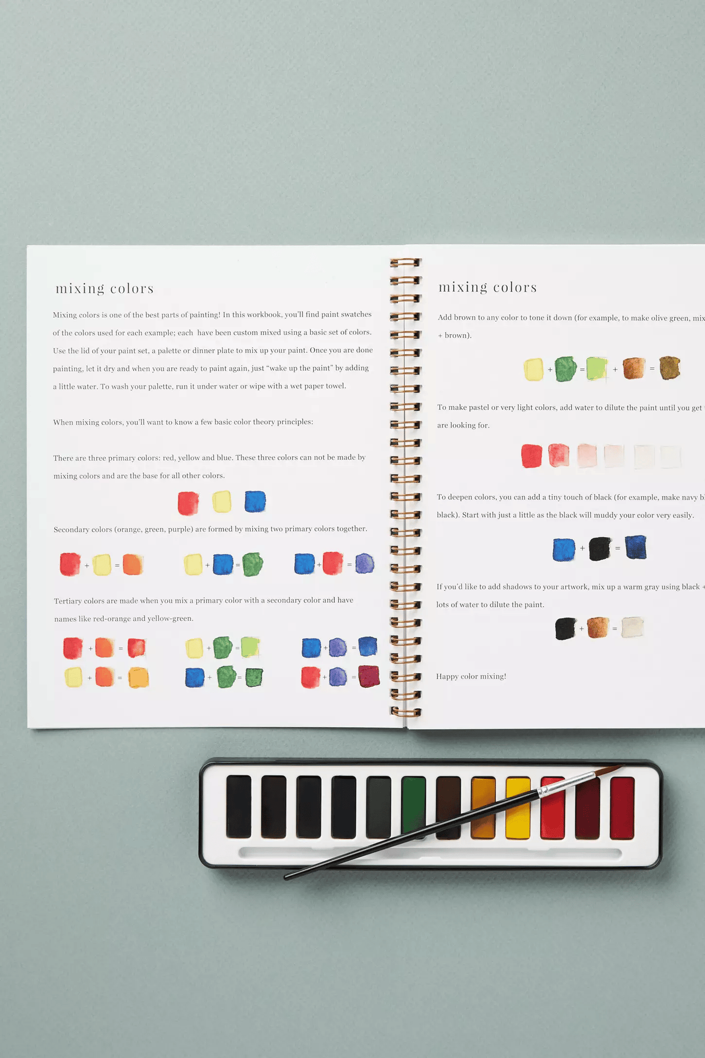 🔥SPRING MEGA SALE🖼️Beginner-Friendly💕 Watercolor Workbook