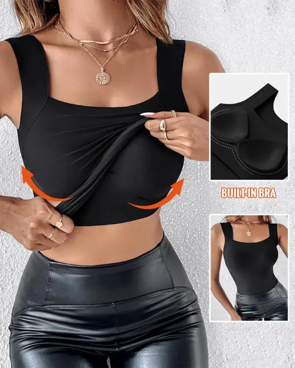 🔥Last Day 49% OFF🔥U Neck Shapewear Built-in Bra Tank