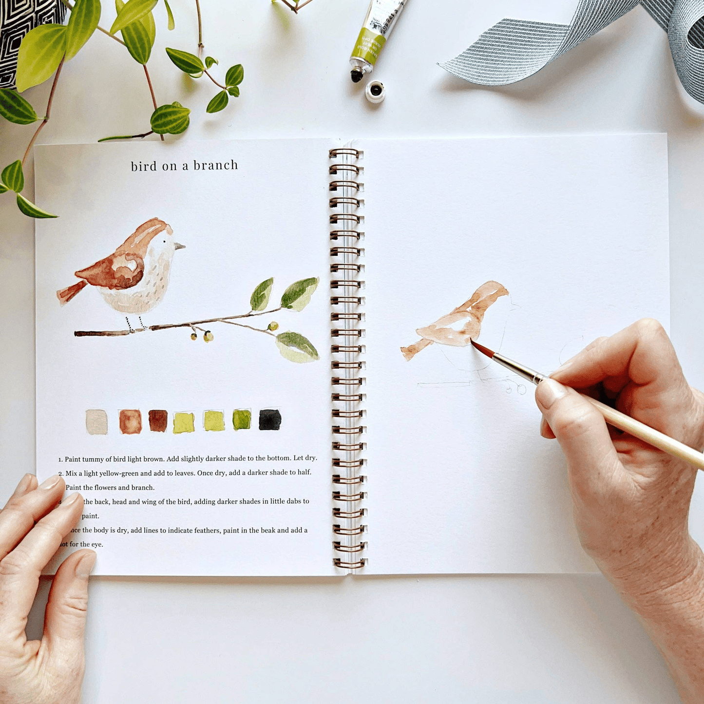 🔥SPRING MEGA SALE🖼️Beginner-Friendly💕 Watercolor Workbook