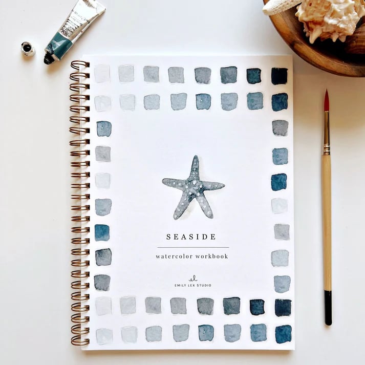 🔥SPRING MEGA SALE🖼️Beginner-Friendly💕 Watercolor Workbook