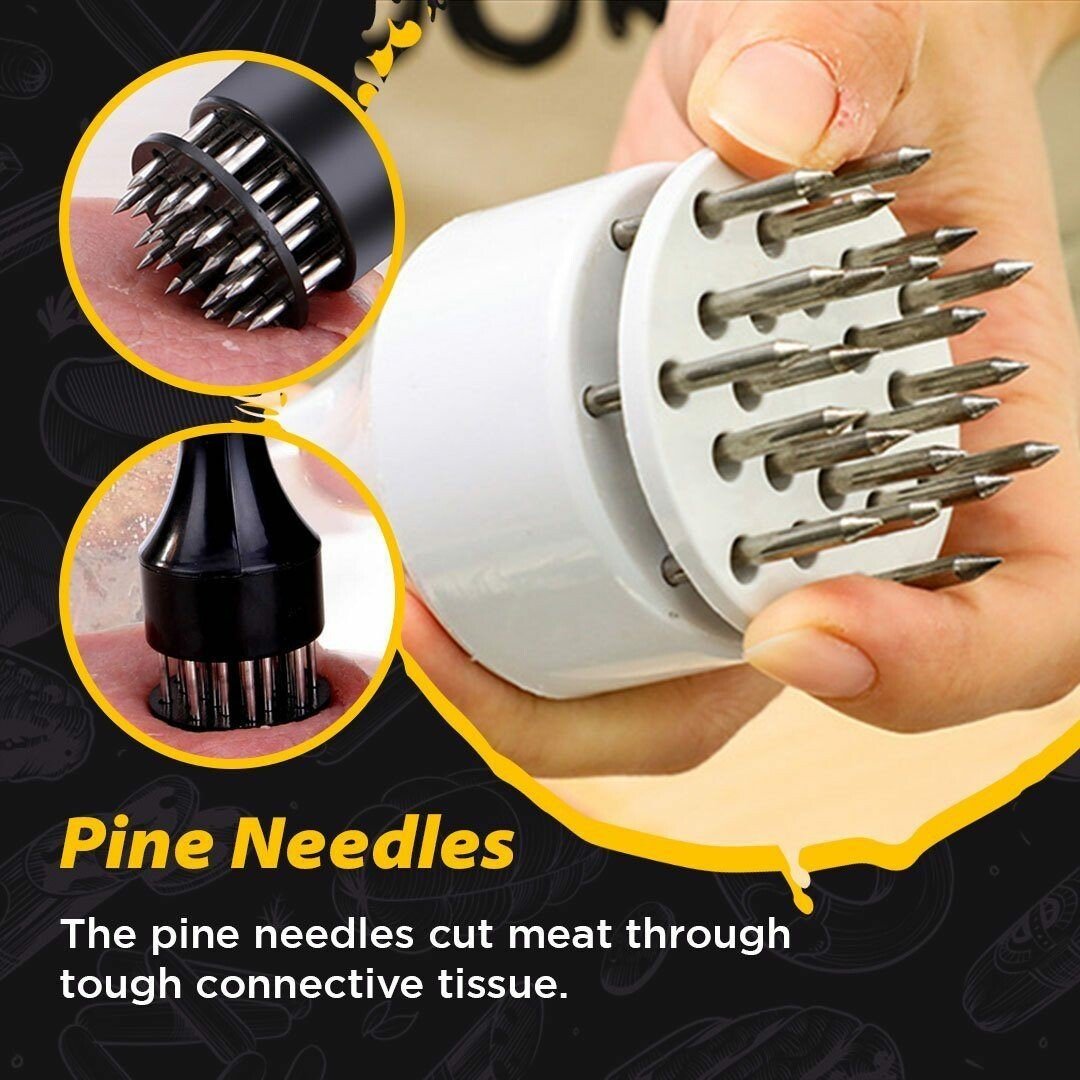 ❄️Winter Discount Frenzy Promotion-49% OFF-🥩Stainless Steel Meat Tenderizer Needle 21 Pin Steak BBQ Kitchen Cooking Tool