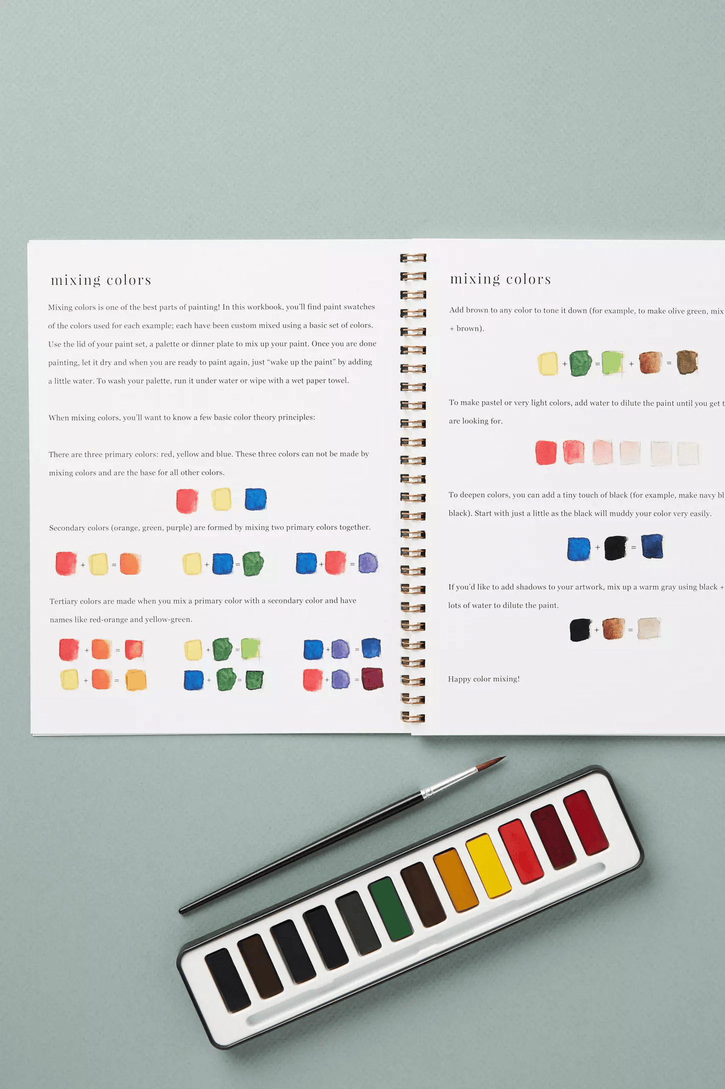 🔥SPRING MEGA SALE🖼️Beginner-Friendly💕 Watercolor Workbook