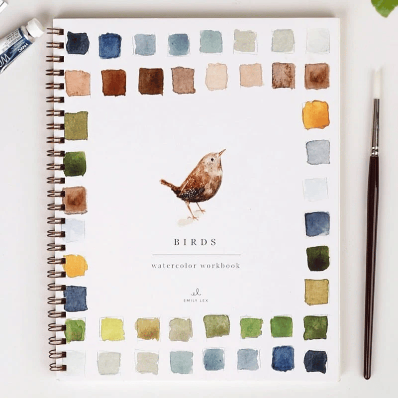 🔥SPRING MEGA SALE🖼️Beginner-Friendly💕 Watercolor Workbook