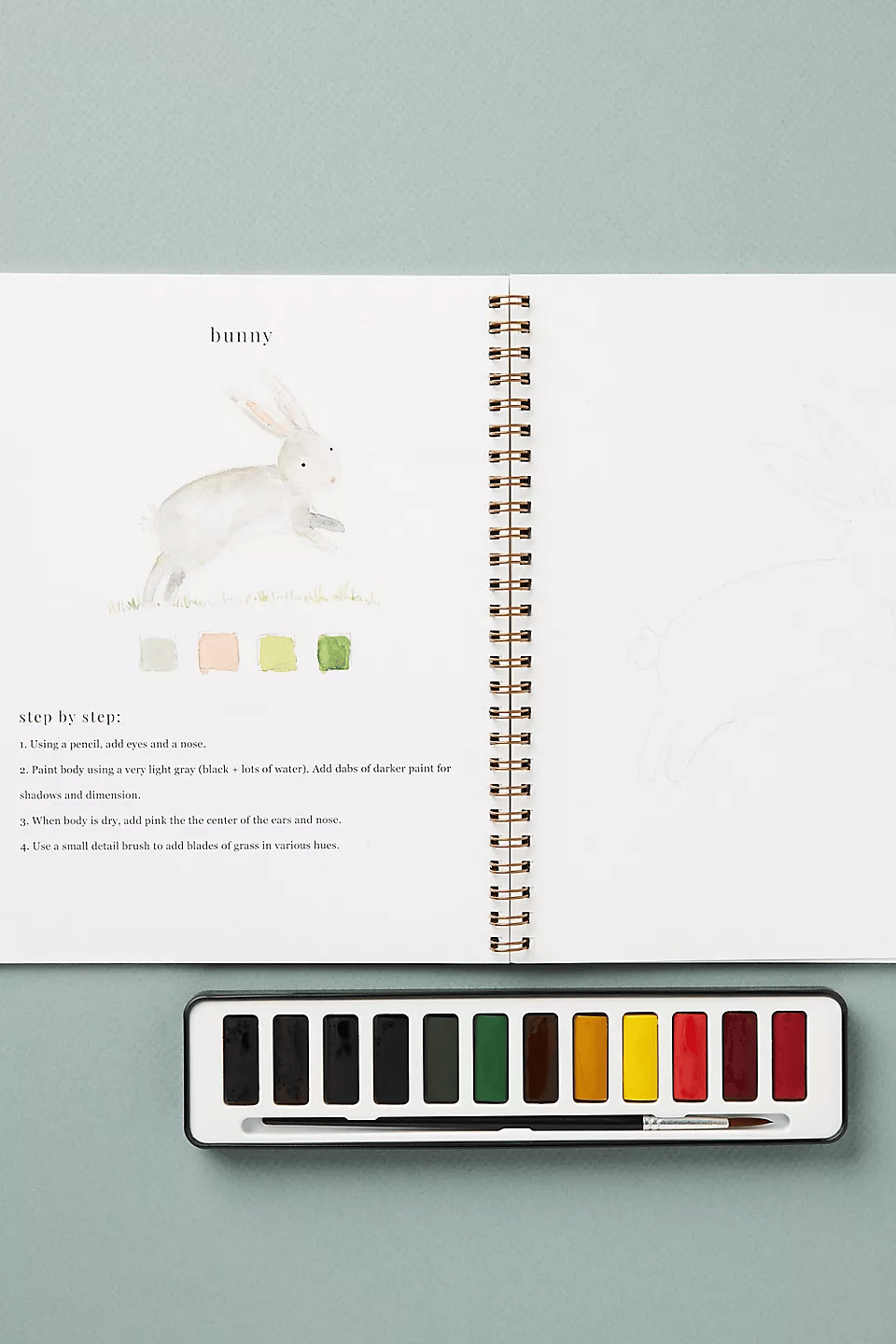 🔥SPRING MEGA SALE🖼️Beginner-Friendly💕 Watercolor Workbook