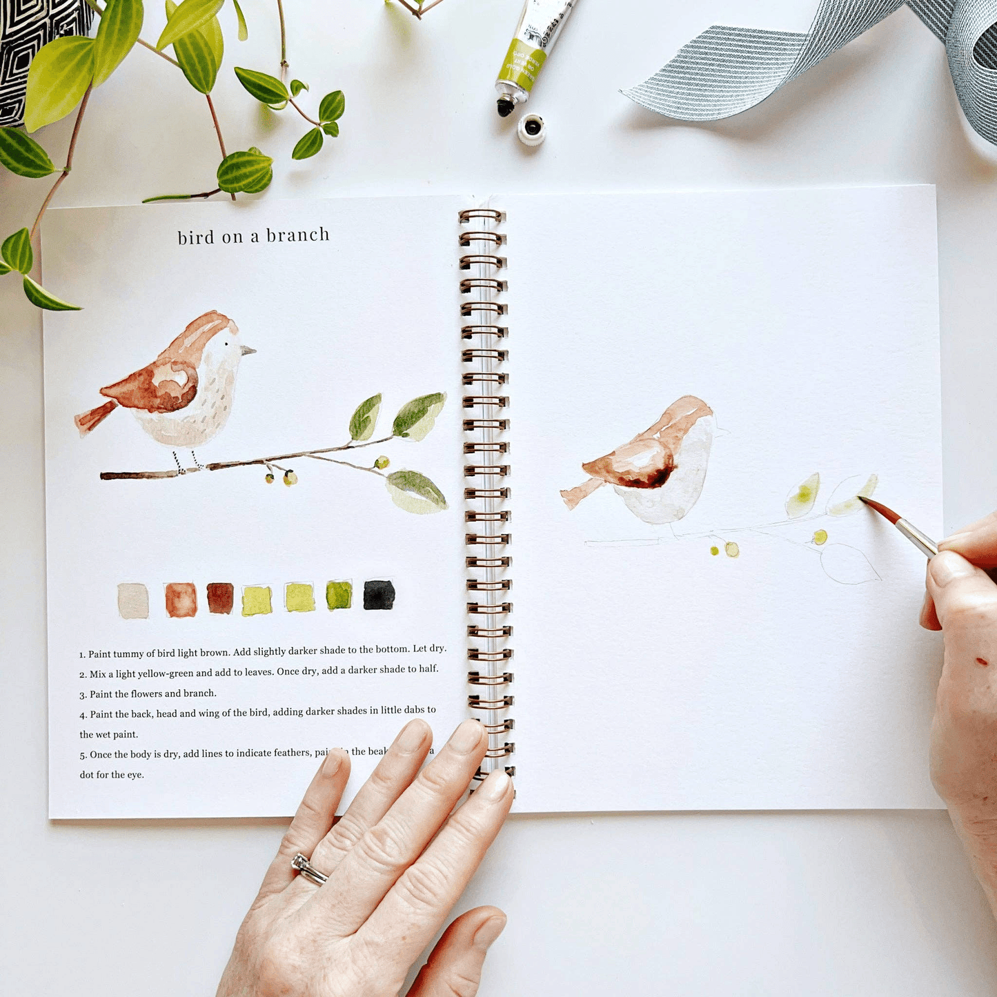 🔥SPRING MEGA SALE🖼️Beginner-Friendly💕 Watercolor Workbook