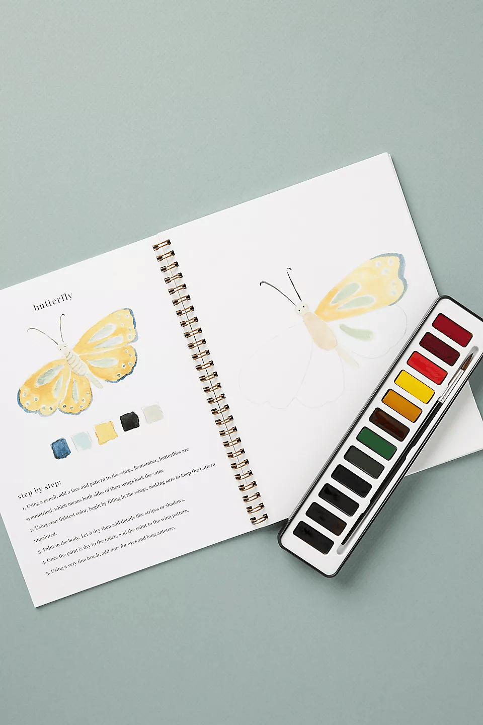 🔥SPRING MEGA SALE🖼️Beginner-Friendly💕 Watercolor Workbook