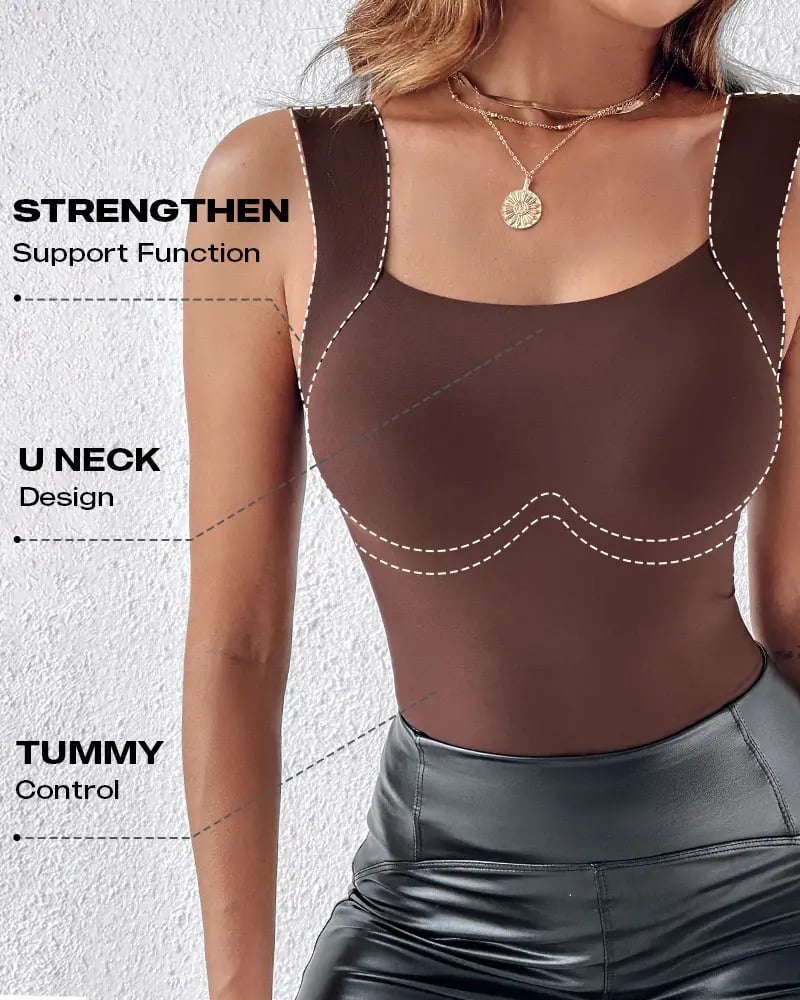 🔥Last Day 49% OFF🔥U Neck Shapewear Built-in Bra Tank